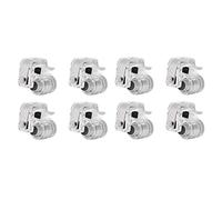 Tbest R11 Mobile Controller 8 Pcs Four Six Fingers Assistant Button for PUBG Silver Lightweight Ergonomic Non-Slip Design Compatible with Most Phones (Silver)