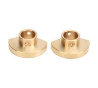 Tbest RC Axle Tube Cap, Brass Balance Improvement Rear Axle Counterweight Replacement Part for SCX10 PRO (Gold)