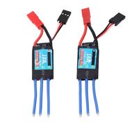 Tbest RC Car Brushless ESC, 18A Multiple Protection Electronic Speed Controller for 1/24 1/28 RC Car Boat (2pcs)