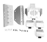Tbest RC Car Protection Skid Plate, 6Pcs/Set Front Rear Axle Chassis Protection Skid Plate for Traxxas Trx6 G63 6-Wheel RC Car