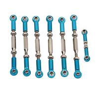 Tbest Rc Car Tie Rods Full Set Aluminum Alloy Steel Turnbuckles for Slash 1/10 Short Course Upgrade Parts Red Lightweight Suspension (Blue)