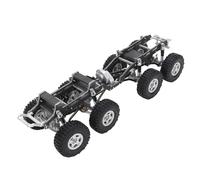 Tbest Rc Chassis, Low Center Gravity 8x8 Chassis Frame Replacement For Axial Scx24 Rc Car (Black Silver)