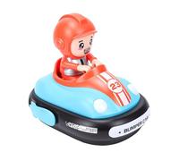 Tbest RC Ejecting Bumper Car, Kids Ride On Toy with Remote Control LED Lights Music Sound Effects 360 Degree Side Collision Triggering Plush Toy Ejection, for Boys Girls Age