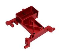 Tbest RC Fixed Servo Mount Bracket for SCX6 1/6 Scale RC Car - Aluminum Alloy Servo Mounting Bracket Red - Lightweight & Holder for Stable Performance (Red)