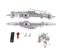 Tbest RC Front Rear Axle Replacement Parts for Axial WRAITH RR10 90018 90045 90048 90053 1/10 Scale RC Climbing Car CNC Aluminum Alloy Steel Gear Upgrade (Silver)