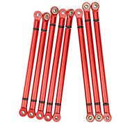 Tbest RC Link Rod Set, 313mm Aluminium Alloy Design (Red)