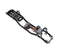 Tbest RC Metal Chassis 313mm Wheelbase Aluminum Alloy Frame 2 Speed Mode with 3 Channel Transmitter for Axial SCX10 1/10 Scale RC Car Black (Ti Color)