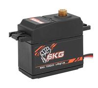 Tbest RC Metal Gear Servo, SURPASS-HOBBY S0600M 6KG Digital Servo High Torque Gear Fit for 1:10 RC Boat Fixed-Wing High-Speed Car Model Car Accessories Model Toy