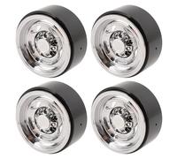 Tbest RC Wheel Rims, 1.9in 5 Frame Electroplated RC Vehicle Wheel Hub Upgrade Parts for 1/10 Model Cars
