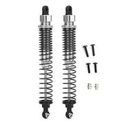 Tbest Rear Shock, 130mm 2pcs Aluminum Alloy Remote Control Car Accessories Parts for 1/10 Scale Models Toy(Silver) Model Car Accessories