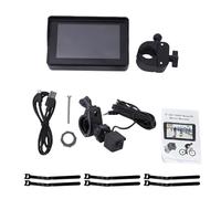 Tbest Rear View Camera System for Bikes with 5-inch Monitor, Resolution, 110-degree Wide Viewing Angle, 12H Battery, Compatible with Mountain Road Scooter Cruiser Foldi