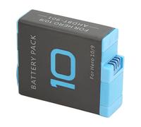 Tbest Rechargable Battery for 10 9 Black High Capacity 1800mAh Lithium Long Lasting Power Action Cameras Sports Camera Accessory