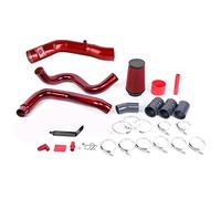 Tbest Red Aluminum Cold Air Intake Kit High Performance Turbo Intercooler Pipe System for F450 F550 6.0L Engines Durable Construction