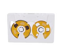Tbest Reel to Cassette Tape Normal Bias Double Sided 50 Minutes Empty for Music Recording and Sound Production Sturdy ABS Housing with Metal Wheels