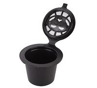 Tbest Reusable Coffee Capsules with Reuse Filter Filter Coffee Cup in Stainless Steel for, Easy Method 3pcs Together (Black)