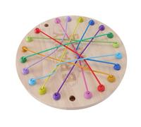 Tbest Rope Untangling Game, Educational Interactive Wooden Logical Thinking Development Rope Puzzle Game For Kids Family