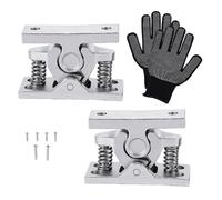 Tbest Rv Door Catch Double Roller Stainless Steel Wind Stop