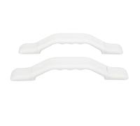 Tbest RV Door Grab Handle Heavy Duty Impact Nylon Non Slip Wavy Design Assist Bar for Entry Step Travel Trailer Toilet 232mm 2pcs (White)