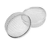 Tbest RV Furnace Vent Stainless Steel Flying Cover 2Pcs Round Mesh Screen for Camper Heater Exhaust Protection From Resistant Durable Outdoor Use