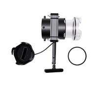 Tbest RV Waste Valve 3 Inch Proof Odor Blocking Sewer Gate | Robust Build, Elastic Sealing Ring, Black and Gray Tank Compatible, 3 Inch Interface, Clear 3.5 Inch Tube