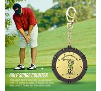Tbest Score Counter with Durable Clip, 18 Holes Design