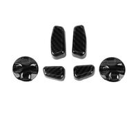 Tbest Seat Adjustment Button Cover, Carbon Fiber, (6 Pack)