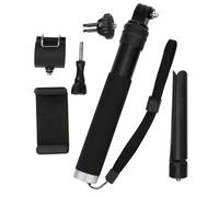 Tbest Selfie Stick Telescopic Mini Tripod Phone Holder TPU Grip Aluminum Alloy Lightweight Portable for YI Sports Camera Mobile Photography