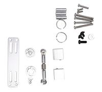 Tbest Servo Mount Set, 25T Steering Gear Modified Set Servo Mount Bracket Fit for WPL C14 C24 B14 B24 B16 17G 9G Model Car (Silver WPL1696R)