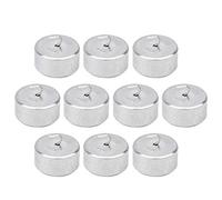Tbest Set of 10 Metal Weights 50g for Teaching Physics, with Hooks and Iron Rings, for Group Experiences in Schools, Portable Packaging