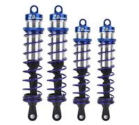 Tbest Shock Absorber for RC Car, Adjustable Front Shock Absorber for Metal Oil Pressure Front Shock Absorber 4pcs for 1/8 RC Car (Blue)