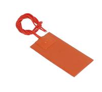 Tbest Silicone Rubber Heating Pad 12V 15W 250℃ Flexible Electric Heating Mat with Alloy Wire for Industrial Equipment Pipes Tanks Instruments High Heat Transfer Efficiency