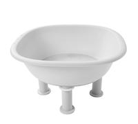 Tbest Sitz Bath Seat, Plastic Anti Slip Deeper Bowl Sealed Drain Outlet Hanging Hole Tub for Postpartum Care Hemorrhoid (white)