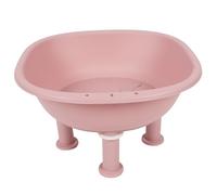 Tbest Sitz Bath Seat, Plastic Anti Slip Deeper Bowl Sealed Drain Outlet Hanging Hole Tub for Postpartum Care Hemorrhoid (pink)