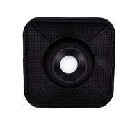 Tbest Slow Feeder Dog Bowl Lick Mat 2 in 1 Silicone 9.84 Inch (Black)