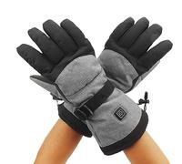 Tbest Smart Battery Powered Heated Gloves Winter Warm Thermal for Outdoor Climbing Hiking Cycling Skiing Men Women Cotton Polyester Fabric One Pair