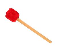 Tbest Soft Felt Head Drumstick for Xylophone Timpani - Durable Felt Drum Mallet with Long Handle Music Lovers] (Red)
