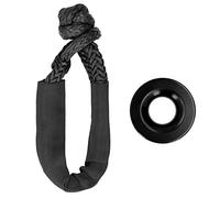 Tbest Soft Shackle Recovery Kit OE-Approved Aluminum Alloy Snatch for ATV UTV SUV Truck Winch Towing Rescue (Black)