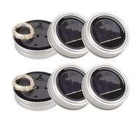 Tbest Solar Jar Lids with LED Lights 2m | 20 warm lights, solar powered, outdoor decoration, ABS and copper