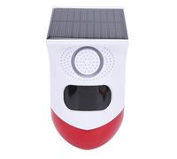 Tbest Solar Motion Sensor Alarm with WiFi Smartphone Alerts, 120dB Siren, 110° Detection, IP67 , Remote Control & 5 Modes for Home Security, Farms, and Outdoor Protection