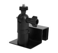 Tbest Solar Panel Gutter Mount Solar Panel Gutter Bracket Mount 360° Rotation 180° Tilt Steel with C Channel RV Awning Bracket for Security Camera