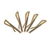 Tbest Spring Anti Rost Steel Wallet Money Clamp/Holder Long -Lived 5PCs for Leather Cash Notes Banknot Storage 75 Mm for Men Women (Black/Golden/Bronze) Applicable Scene: Leather Letter Bag (Antique