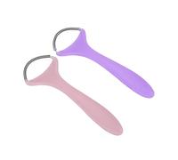 Tbest Spring Facial Epilator Hair Removal of Hair for Women, Ergonomic Handle for the Cheeks of Upper Lipstick, Durable and Plastic Stainless Steel, Pink Purple, 2 Pc to Travel