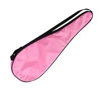 Tbest Squash Racquet Cover Bag Racket Carrying Box/Cover Padded Racquet Holder 1680D Oxford Cloth Adjustable Shoulder Strap 5mm Shockproof Cotton for Men Women Outdoor Sports (Pink)