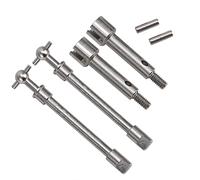 Tbest Stainless Steel Front Drive Shaft Replacement for Axial SCX24 90081 1/24 RC Car - CNC Machined Dog Bone Upgrade Accessory Enhanced Steering & Shockproof