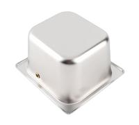 Tbest Stainless Steel Knock Box with Rubber Bar Deep Bowl Design for Coffee Grounds Professional and Home Use Rustproof Easy (S 48x20x57in)