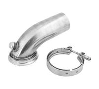 Tbest Stainless Steel Turbo Exhaust Downpipe Elbow 90 Degree High Performance Durable System Component for 1988 XR4Ti HY35 HX He351 Turbocharger with V Band Flange Clamp