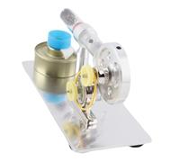Tbest Stirling Engine Model Single Cylinder Steam Power Physics Science Experiment Educational Toy Assembled Stainless Steel for Kids Adults Laboratory Teaching Tool