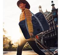 Tbest Storage Racks Large Capacity Single Shoulder Travel Bag Foldable Clothing Storage Bag Organizing (Dark Blue)