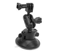 Tbest Suction Cup Mount for Action Camera Aluminum Dual Ball Head 360 Degree Rotation Car Windshield Dash Holder