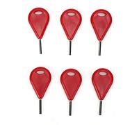 Tbest Surfboard Fin Hex Key 6 Pcs Surf Fin Key Surfboard Fin Key Surfboard Accessories Surfing Equipment replacement for FCS Fins (Red)